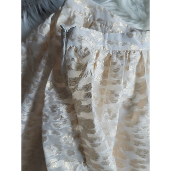 NEW Anthropologie Pankaj & Nidhi Ivory Burnout Shimmer Maxi Skirt - Picture 10 of 10